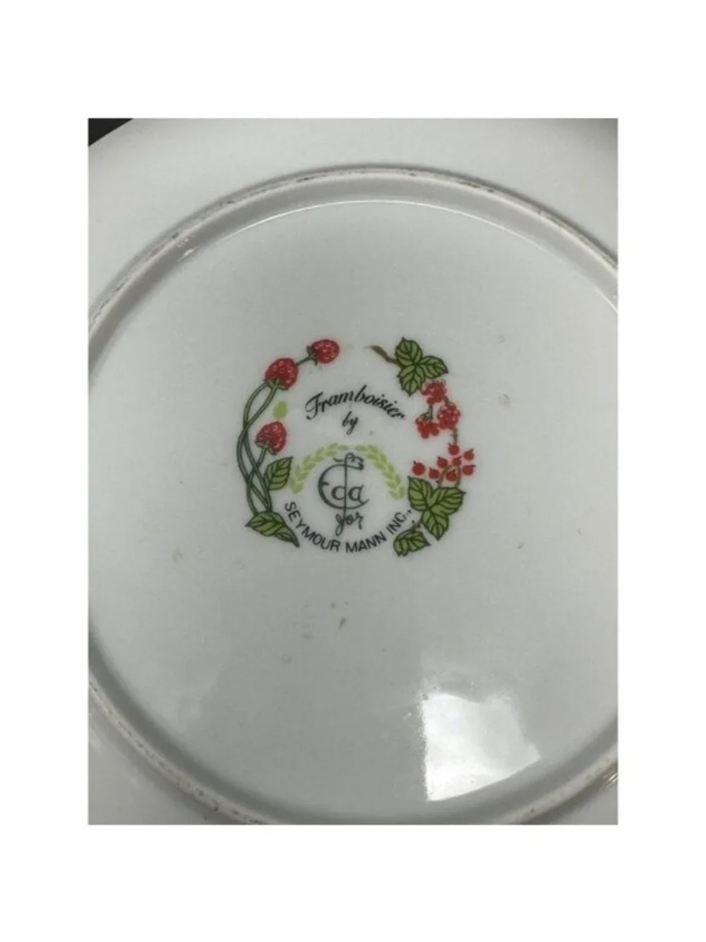 Vtg 1970s SEYMOUR MANN EDA FRAMBOISIER Salad Dessert Plates Set of 3 Raspberries - Picture 13 of 14